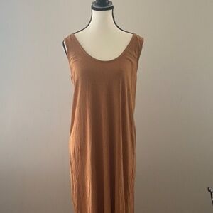 Shell style rust  coloured dress with cross back